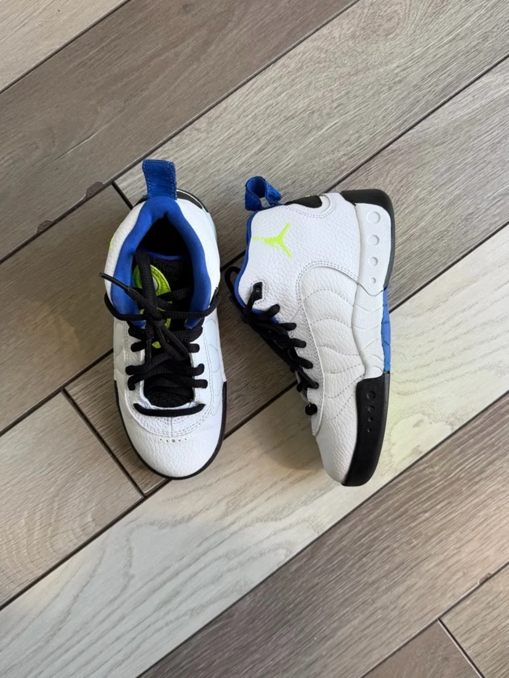 Air Jordan Jumpman Pro BG 'White Cyber' Kids Sneakers
